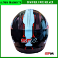 Full Face Bike Helmet SFM High Speed in Black and White Graphics - Easy To use and Clean, A Unique Choice For Bikers.