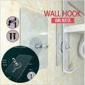 KING 2PCS Self Adhesive Hanging Hook Nails Stickers, Non-Trace No Drilling Transparent Strong Hook Nail , Adhesive Wall Hook Seamless Screw Sticker. 