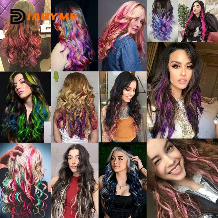 Colorful%20Hair%20Extensions%20Curly%20One%20Clip%20in%20Synthetic%20Long%20Hairpiece%20For%20Girls%20Women%20Kid%20Multi-colors%20Party%20Highlights%20Wig%20Piece%20-%20Image%204