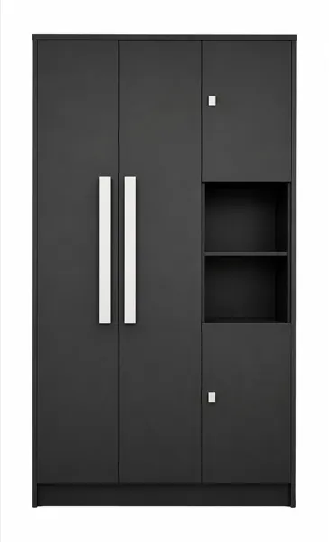 Modern%20Home%20Bniture%20Wooden%20Almirah%20for%20Clothes,%20Wooden%20Handel%20Door%20Wardrobe,%204%20Door%20Almirah%20with%20Hanging%20Space%20&%20Storage%20Shelf%205%20Year%20Warranty%20(Giant%20Wood%20&%20Slate%20Black72/48)%20-%20Image%203