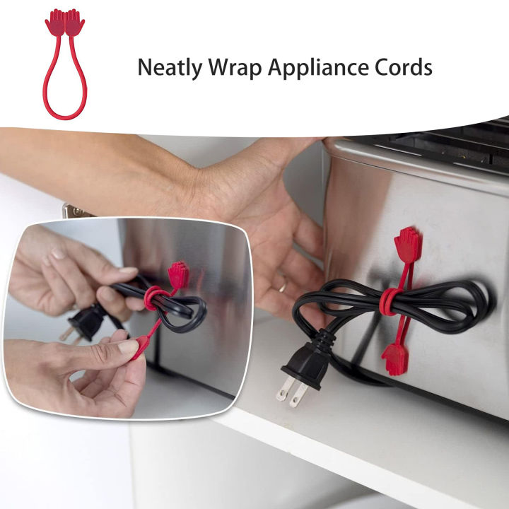 Magnetic%20Cable%20Tie%208pcs%20Silicone%20Magnetic%20Tie%20Red%20Hand%20Shape%20Cable%20Management%20Kit%20Industrial%20Strength%20Anti-tangle%20Cord%20Organizer%20for%20Heavy-duty%20Cable%20Tie%20-%20Image%203