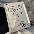 Cute Cartoon Bear Protective Case,For iPad Air Pro11 2024,iPad 7th 8th 9th 10.5 9.7 10.2 10th 10.9 Cover with Pencil Slot Holder. 