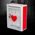 Wedding Cards Box Suggestion Box Multipurpose Card Receiving Box Transparent with Lock Wall Mounted Donation Box for Graduation Decor Survey. 