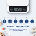 P Smart Kitchen Scale with Nutrition Counting Food Calorie Scale 1g/1g 5kg/0.Nutrition Scale Cooking and Baking Digital Scale AP with Smart Device. 