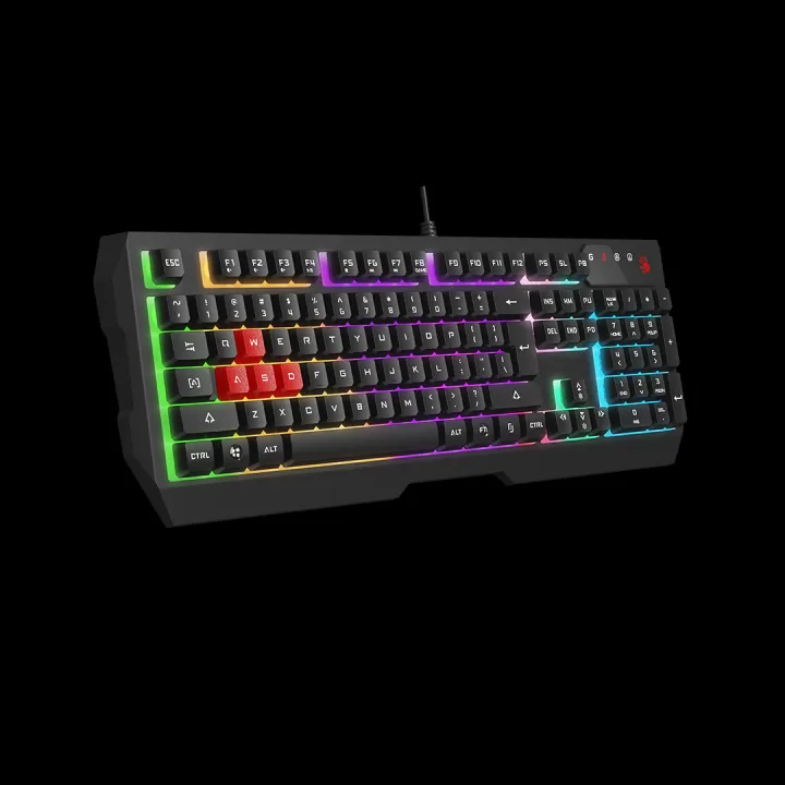 A4TECH%20Bloody%20B135N%20Backlit%20Wired%20Black%20GRADE%20NEON%20Effects%20Illuminate%20RGB%20Gaming%20Keyboard%20-%20Image%202