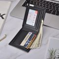 【NEW】 Fashion Men Short Style Wallet Hardware Iron Edge Business Multi-Card Slot Men Wallet. 