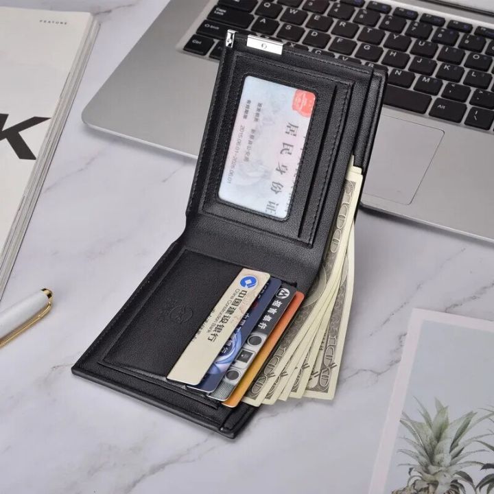 %E3%80%90NEW%E3%80%91%20Fashion%20Men%20Short%20Style%20Wallet%20Hardware%20Iron%20Edge%20Business%20Multi-Card%20Slot%20Men%20Wallet%20-%20Image%205