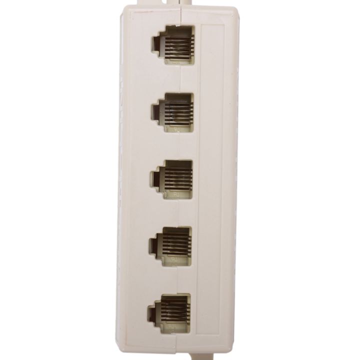 2X%20Beige%20RJ11%206P4C%20Male%20Plug%20to%205%20Ports%206P2C%20Female%20Socket%20Phone%20Line%20Splitter%20Adapter%20-%20Image%206