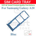 Samsung Galaxy A20 Sim Tray Micro SD Card Slot with Sim Ejector Pin Replacement Part. 