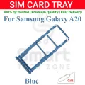Samsung Galaxy A20 Sim Tray Micro SD Card Slot with Sim Ejector Pin Replacement Part.