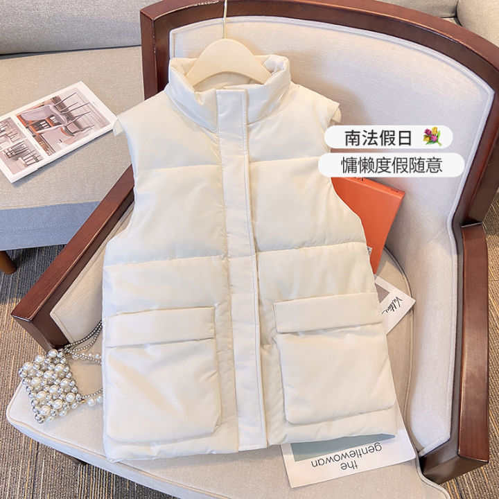 Abc202FatmmLarge%20Size%20Autumn%20and%20Winter%20New%20Cotton%20Clothing%20Vest%20Female%20All-Matching%20Short%20Waistcoat%20Outerwear%20Sleeveless%20Waistcoat%20Outerwear%20-%20Image%204
