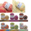 1pc 50g Milk Combed Cotton Yarn Soft crochet yarn Baby DIY for knitting Wool Cheap Hand Knitting Crochet Sweater QL39.