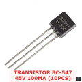 BC557 PNP Transistor (10pcs). 