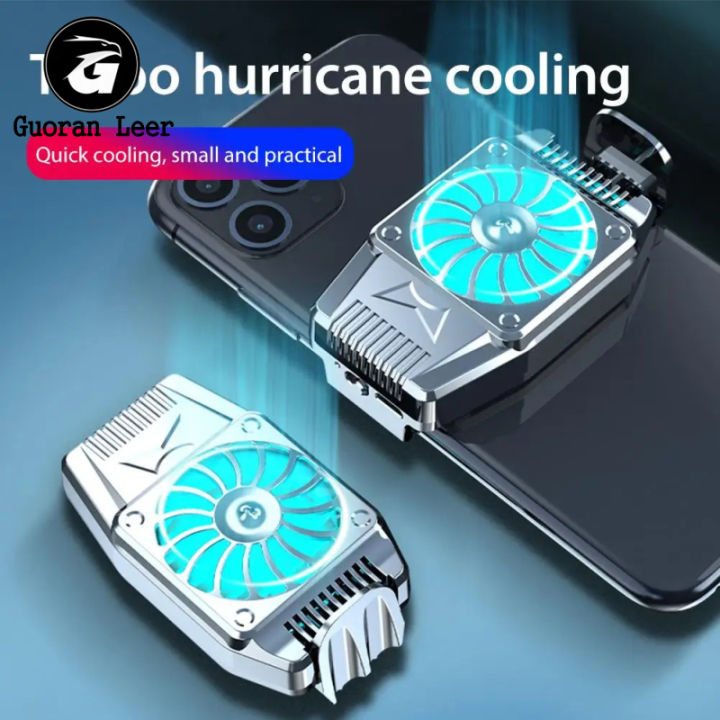 H15 Smart Phone Cooler Portable Phone Radiator Cooling Fan Radiator With Built-In Battery For Playing Games Watching Videos