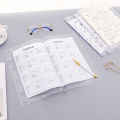 AlineYLingg PVC A4 Binder Pockets Clear Zipper Folders for Notebook Binder Files Reports Binder.