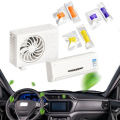 1 Set Mini Air Conditioning Solar Car Air Freshener Creative Gifts Car Air Vent Perfume Diffuser Clip Solar Fragrance Decorative. 