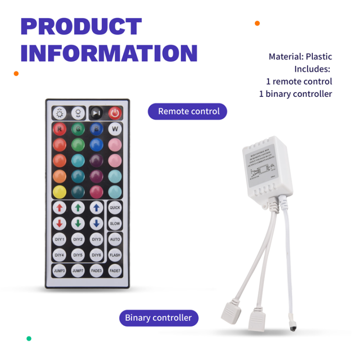 RGB%20LED%20Controller+44%20Keys%20Remote%20Control%20RGB%20Control%20Box%20IR%20Light%20Strip%20Controller%20DC12V%20for%202835%205050%20RGB%20Light%20Strip%20-%20Image%205