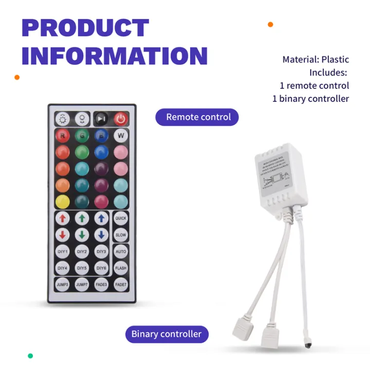 RGB%20LED%20Controller+44%20Keys%20Remote%20Control%20RGB%20Control%20Box%20IR%20Light%20Strip%20Controller%20for%202835%205050%20RGB%20Light%20Strip%20-%20Image%205