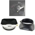 Square Lens Hood for Sony Fujifilm Olympus Mirrorless Camera Lenses DV Camcorders 37 39 40.5 43 46 49 52 55 58 mm. 