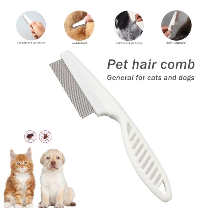 Cat And Dog Protection Flea Comb Stainless Steel Insect Repellent Brush Pet Care Combs Hair Grooming Portable Tool Fur Removal