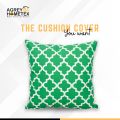 Cushion Cover, Green, (16"x16"), 1 Pcs. 