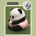 GC Panda Night Light, Panda Lamp With 3000K Warm Color, 3 Brightness Adjustment, Timer Portable Baby Light, USB Rechargeable Timing Cartoon Sleeping Lamp. 