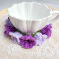 Handmade Crochet Flower Coaster Creative Knitting Gift Home Decor Cup Mat Multicolor Tea Coffee Placemat Round Table Place Mat.
