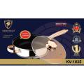 Kaisa Villa Wok Pan Sauce Pan Saute with Marble Coating Fry Pan 24 cm.