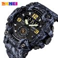 SKMEI Shockproof Digital Men Watch Dual Movement 3 Time Sport Wristwatch Mens Waterproof Electronic Watches 1637.