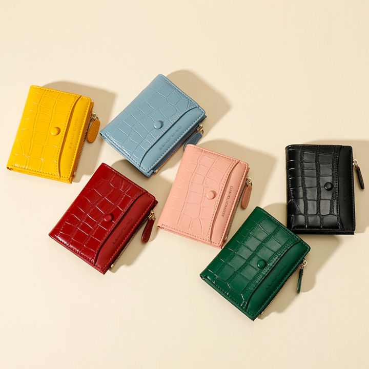 David Jones Paris Crocodile Pattern PU Leather Wallet Card Holder Organiser for Women and Gilrs