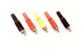 6 ps RCA Pin Male Audio RCA Pin Male Connector RCA Connectors for Speakers, Home Theater, Amplifier, CCTV etc.