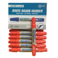 GXin G-213B Refillable Whiteboard Marker Pen - 12 Pieces - Red.