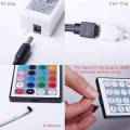 RGB Controller with 24 Key Button Or Remote/Controller For SMD5050 SMD2835 RGB Led Strip Light Controller. 