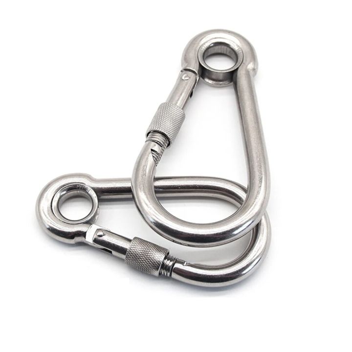 304%20Stainless%20Steel%20Screw%20Lock%20Climbing%20Gear%20Carabiner%20Quick%20Links%20Safety%20Snap%20Hook%20Chain%20Connecting%20Ring%20Carabiner%20Chain%20Buckle%20-%20Image%202