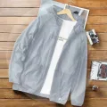 Summer anti-UV Sun Protection Skin Coats Men Ultra-Light Sportswear Hooded Outwear Men suncreen Casual Jackets Running Clothing. 