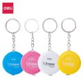 Deli E8214 Plastic Measure Tape with Key Ring. 