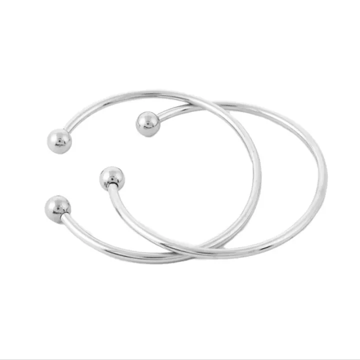 REGELIN%202pcs/lot%20Unscrew%20European%20Adjustable%20Cuff%20Open%20Bangles%20for%20Women%20Expandable%20Wire%20Bangles%20Bracelets%20With%20Bead%20Charms%20-%20Image%206