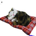 【Yurui】cute cat kitten sound plush doll with sleeping home decor.
