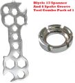 Cycle 13 Spanner Tool with 6 Spoke Cycle Groove Tool for Cycle Repair Tool Combo for Cycle Maintenance Tool. 