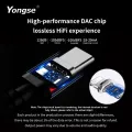YONGSE Y01 TypeC Light-ning to 3.5mm/4.4mm Chip CX31993 CX31988 C100 Earphone Amplifie Digital Decoder Cable OTG DAC Adapter. 