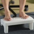 Foot Rest with Massage Surface Ergonomic Foot Stool Under Desk Footrests with Non-Slip Legs Position Adjustable for Home Work Office School-black. 
