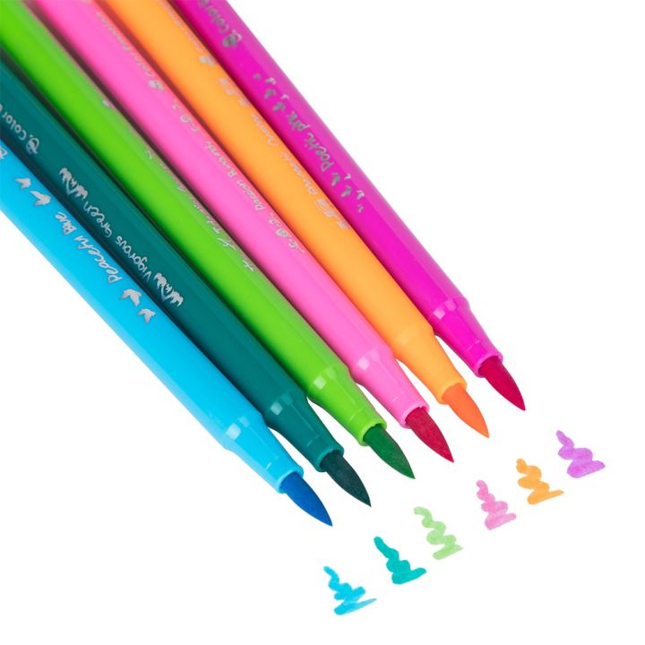 Deli%20EC10304%20Calligraphy%20Brush%20Pen%2012%20Colors%20-%20Image%203
