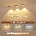Auoyo Night Light 20/40/60/80 CM LED Night Light Human Sensing Light Strap 3 Color Dimming Wireless Motion Sensor Cabinet Light USB Rechargeable Ultra Thin Magnetic Wardrobe Lamp for Room Closet Kitchen.