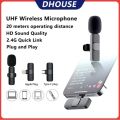K8 Wireless Lavalier Microphone Portable Mini Mic For Type-C - Microphone. 