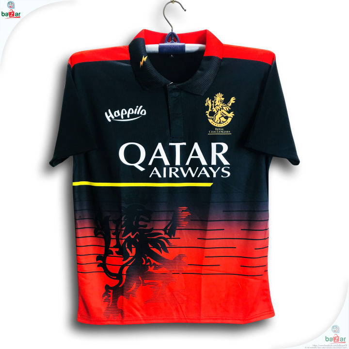 Royal Challengers Bangalore Short Sleeve Polo IPL Jersey For Men RCB