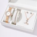 6PCS Women Quartz Watch Bracelet Set Elegant Luxury Diamond Watches for Women Ladies Girl No Box. 