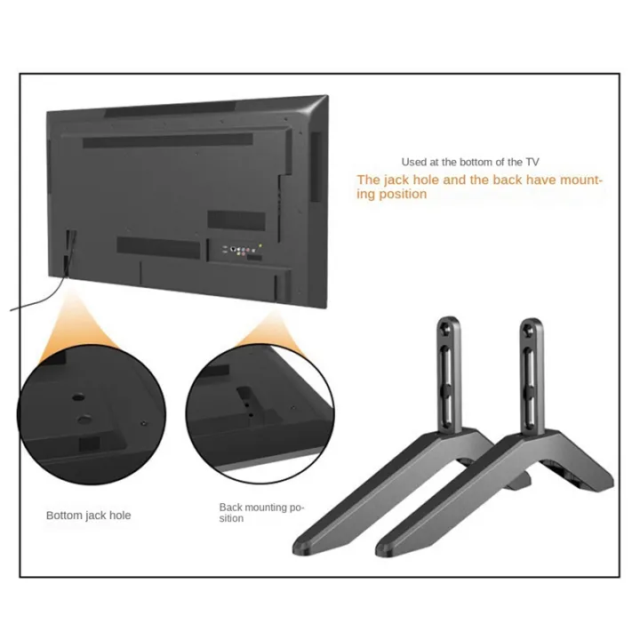 Universal%20TV%20Stand%20Base%20Table%20Top%20TV%20Legs%20for%20Televisions%20with%20Screws%20Easy%20Install%20Easy%20to%20Use%20-%20Image%202