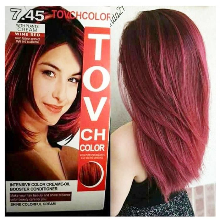 International Hair styling China product TOVCHCOLOR hair color used for male / female shade no 7.45 - 30 ml X 25