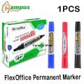 FlexOffice Permanent Marker FO-PM09 -Black,,Blue, Red (1pcs) ..