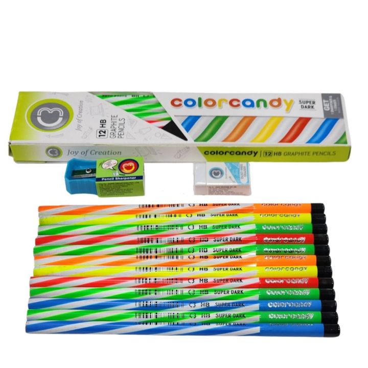 Doms%20C3%20Color%20Candy%20Super%20Dark%20HB%20Graphite%20Pencil%20Box%2012%20Pcs%20Pack%20-%20Image%204